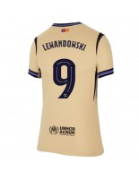 Barcelona Robert Lewandowski #9 Venkovní Dres pro Dámské 2025-26 Krátký Rukáv